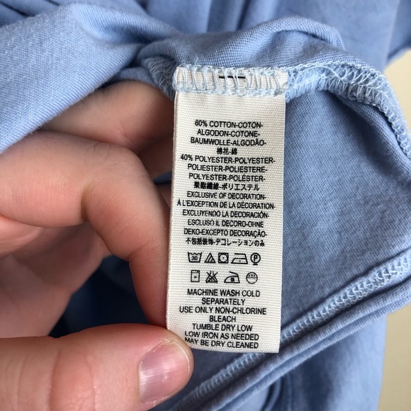 We the Free | Baby Blue Cold Shoulder Top - Picture 5 of 5